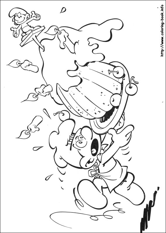 The Smurfs coloring picture